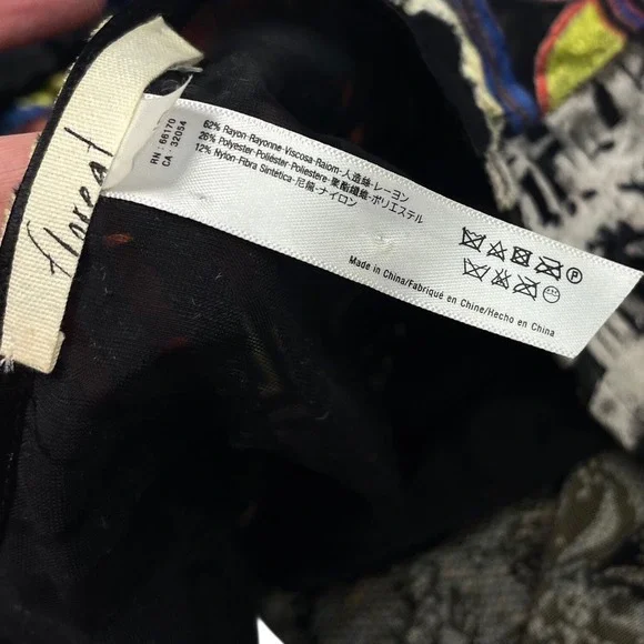 Anthropologie Floreat Velvet Burnout Muse Kimono Top O/S Patchwork Open‎ Front - Picture 11 of 12